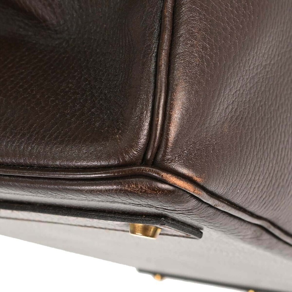 Hermes HAC Birkin Brown Ardennes with Gold Hardware 45 - Picture 6 of 16